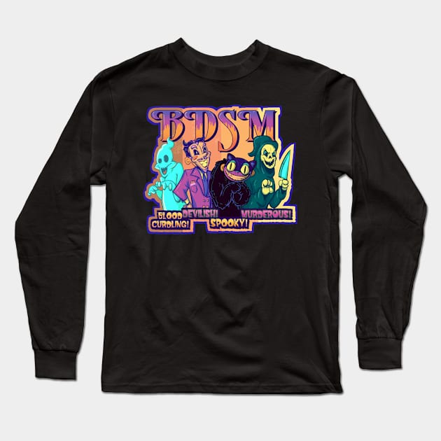 Spooky BDSM Long Sleeve T-Shirt by LVBart